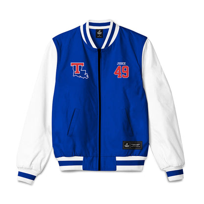 LA Tech - NCAA Baseball : Ethan Judice - Bomber Jacket-0