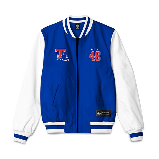 LA Tech - NCAA Football : Kaden McIver - Bomber Jacket-0