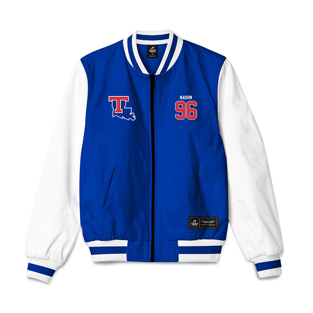 LA Tech - NCAA Football : Zion Nason - Blue Bomber Jacket
