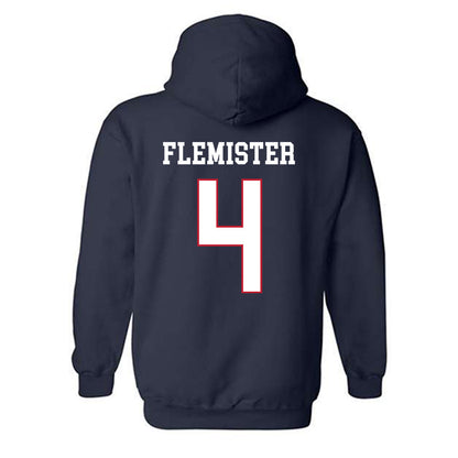 Arizona - NCAA Women's Volleyball : Maya Flemister - Sport Shersey Hooded Sweatshirt-1