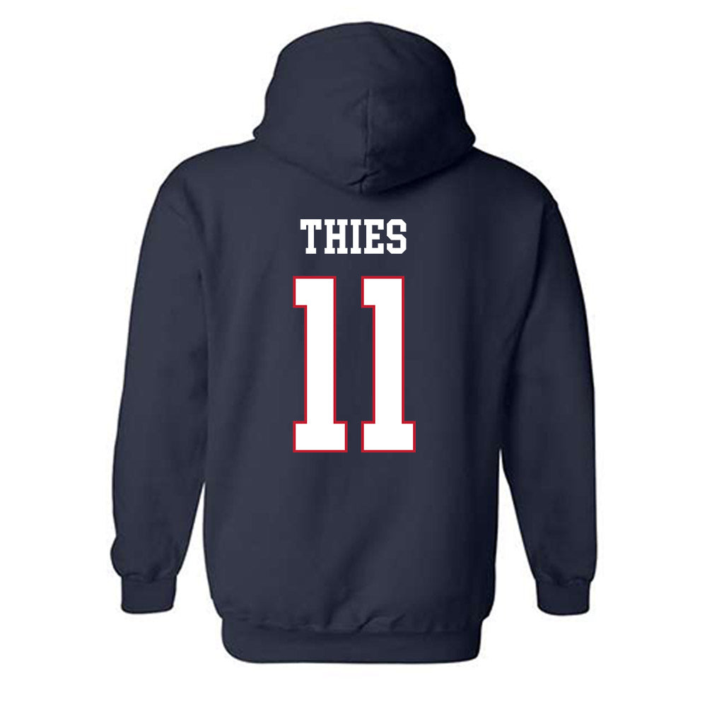 Arizona - NCAA Women's Volleyball : Paige Thies - Sport Shersey Hooded Sweatshirt-1