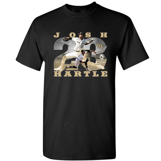 Wake Forest - NCAA Baseball : Josh Hartle - Player Collage T-Shirt