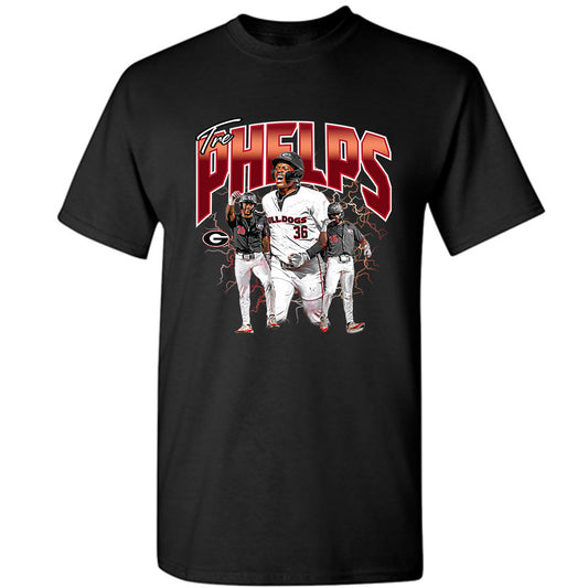 Georgia - NCAA Baseball : Tre Phelps - T-Shirt