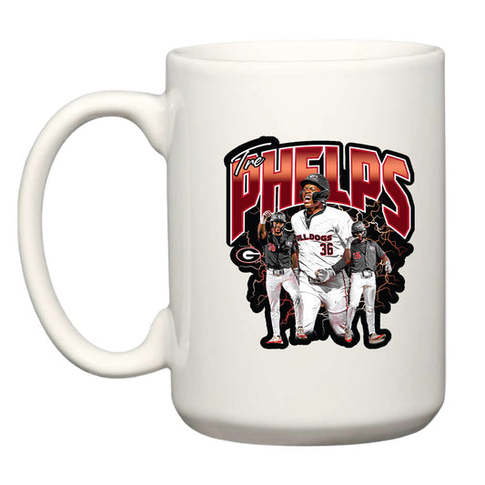 Georgia - NCAA Baseball : Tre Phelps - Player Collage Coffee Mug-0