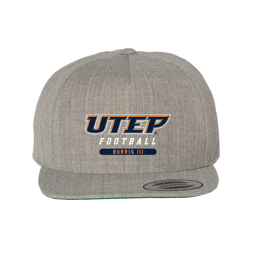 UTEP - NCAA Football : John Burris III - Snapback Hat