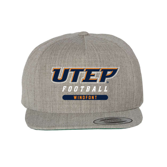 UTEP - NCAA Football : Copelin Windfont - Snapback Hat-0