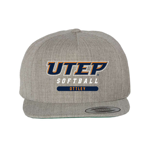 UTEP - NCAA Softball : Aylani Ottley - Snapback Hat-0