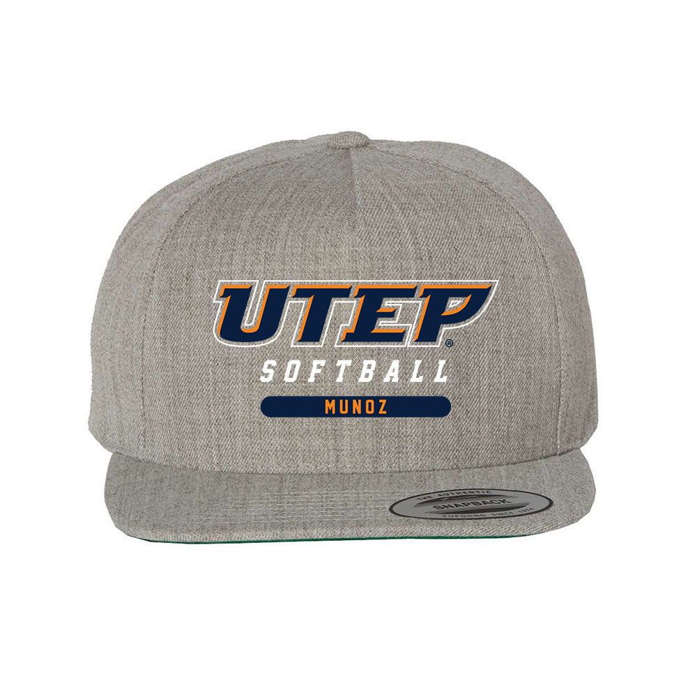 UTEP - NCAA Softball : Iliana Mu�oz - Snapback Hat-0