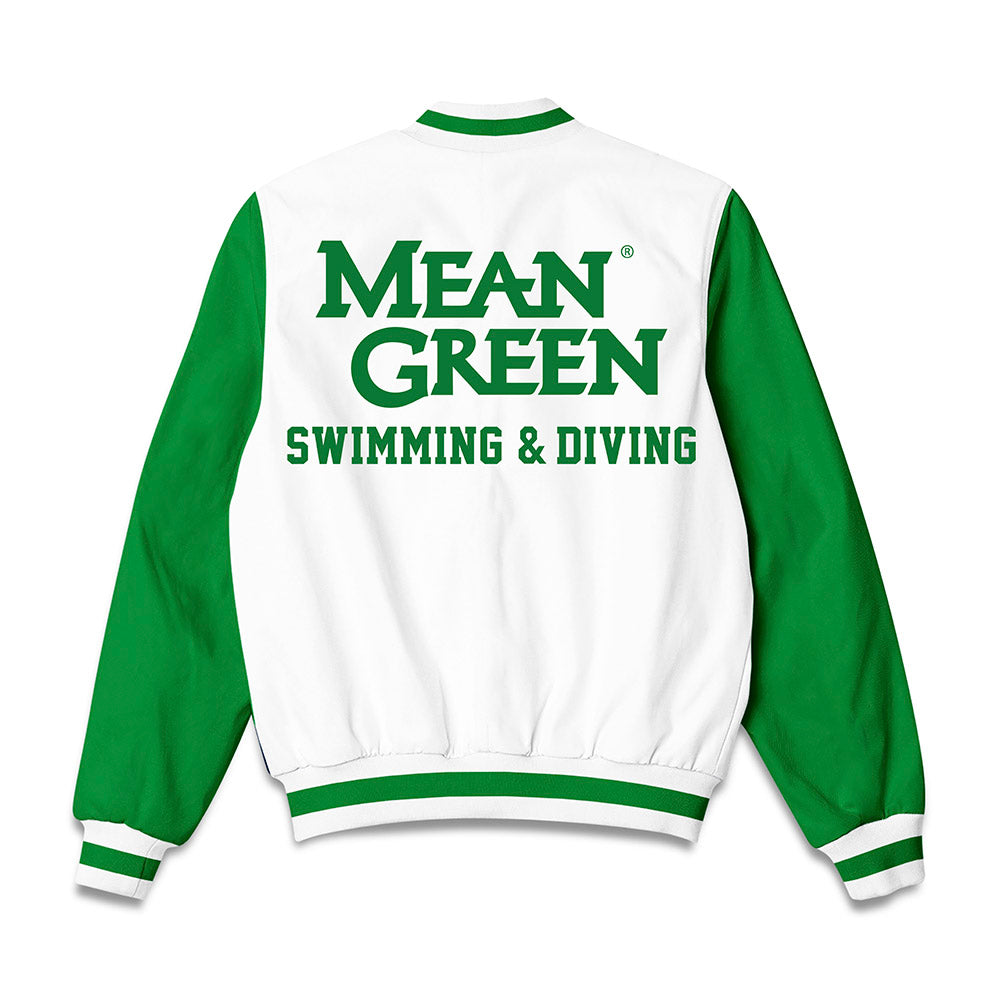 North Texas - NCAA Women's Swimming & Diving : Valeria Hernandez Meza - Bomber Jacket