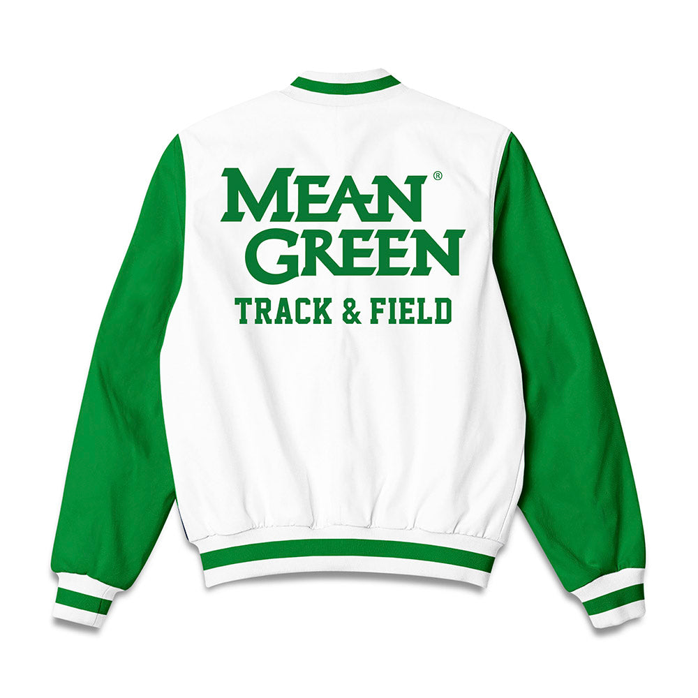 North Texas - NCAA Men's Track & Field : Elyjah Walker - Bomber Jacket-1