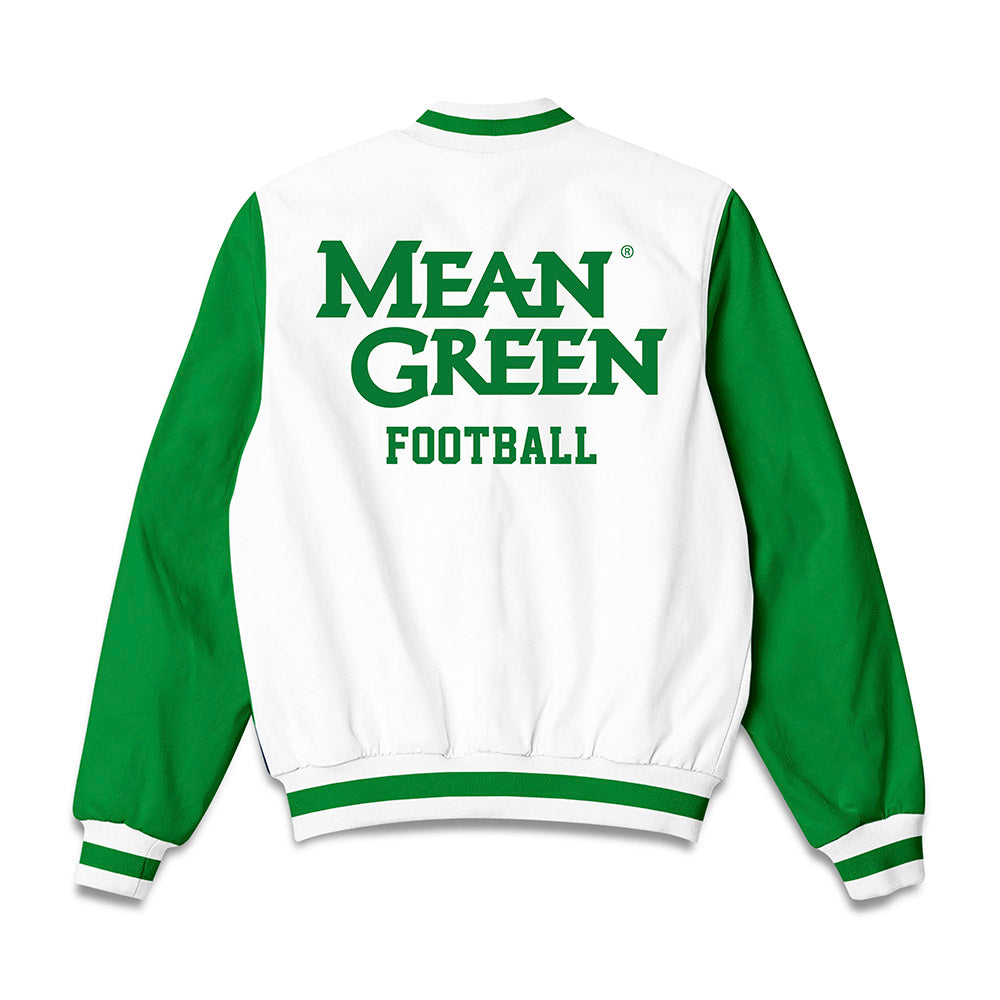 North Texas - NCAA Football : Keelene Bradley - Bomber Jacket-1