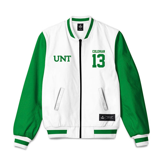 North Texas - NCAA Football : Miles Coleman - Bomber Jacket