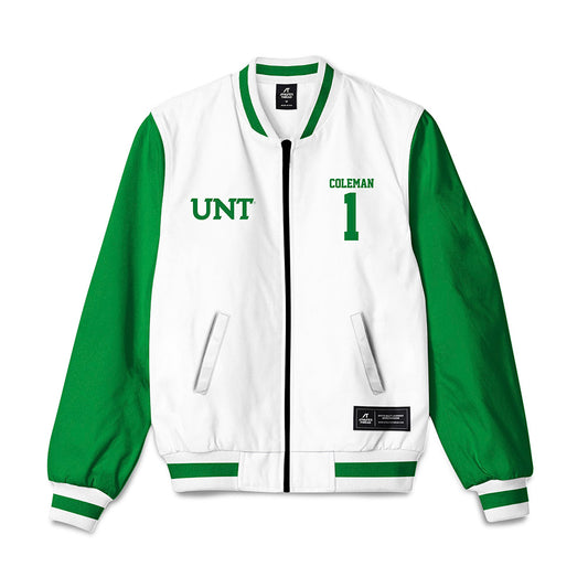 North Texas - NCAA Football : Miles Coleman - Bomber Jacket-0
