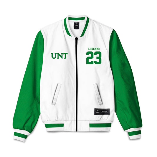North Texas - NCAA Football : Christian Lorenzo - Bomber Jacket-0