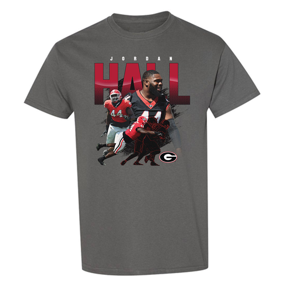 Georgia - NCAA Football : Jordan Hall - Player Collage T-Shirt-0