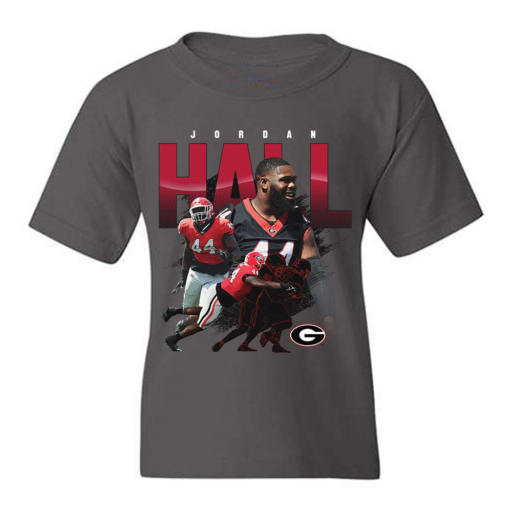 Georgia - NCAA Football : Jordan Hall - Player Collage Youth T-Shirt-0