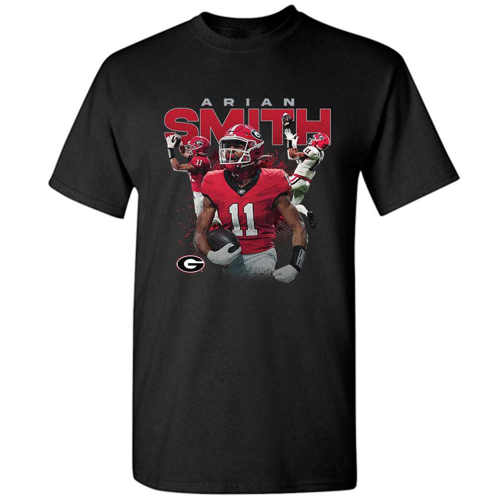 Georgia - NCAA Football : Arian Smith - Player Collage T-Shirt-0