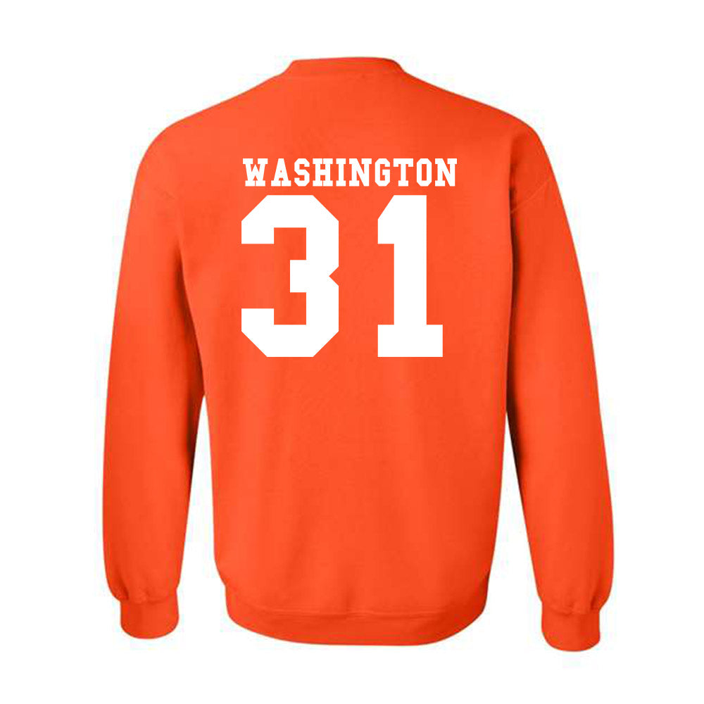 Syracuse - NCAA Football : Marcus Washington - Classic Shersey Crewneck Sweatshirt