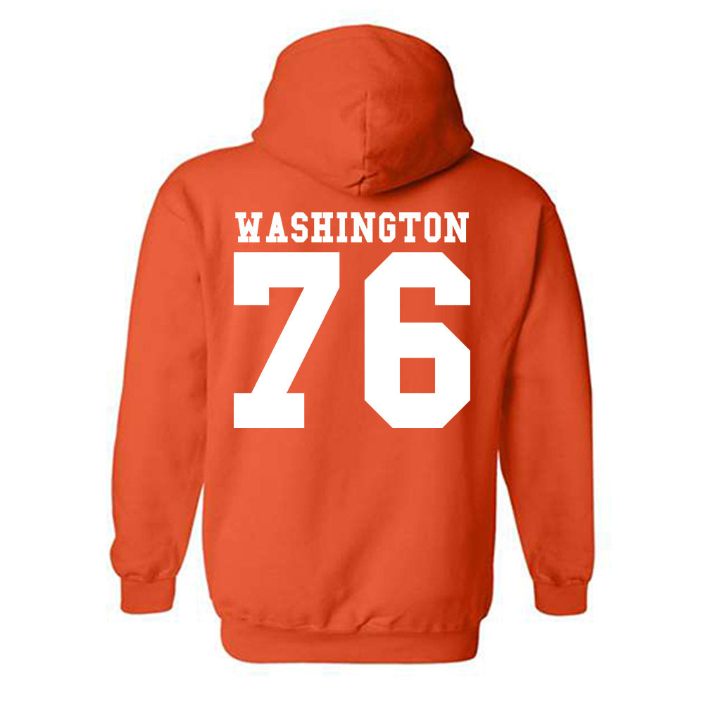 Syracuse - NCAA Football : Byron Washington - Classic Shersey Hooded Sweatshirt-1