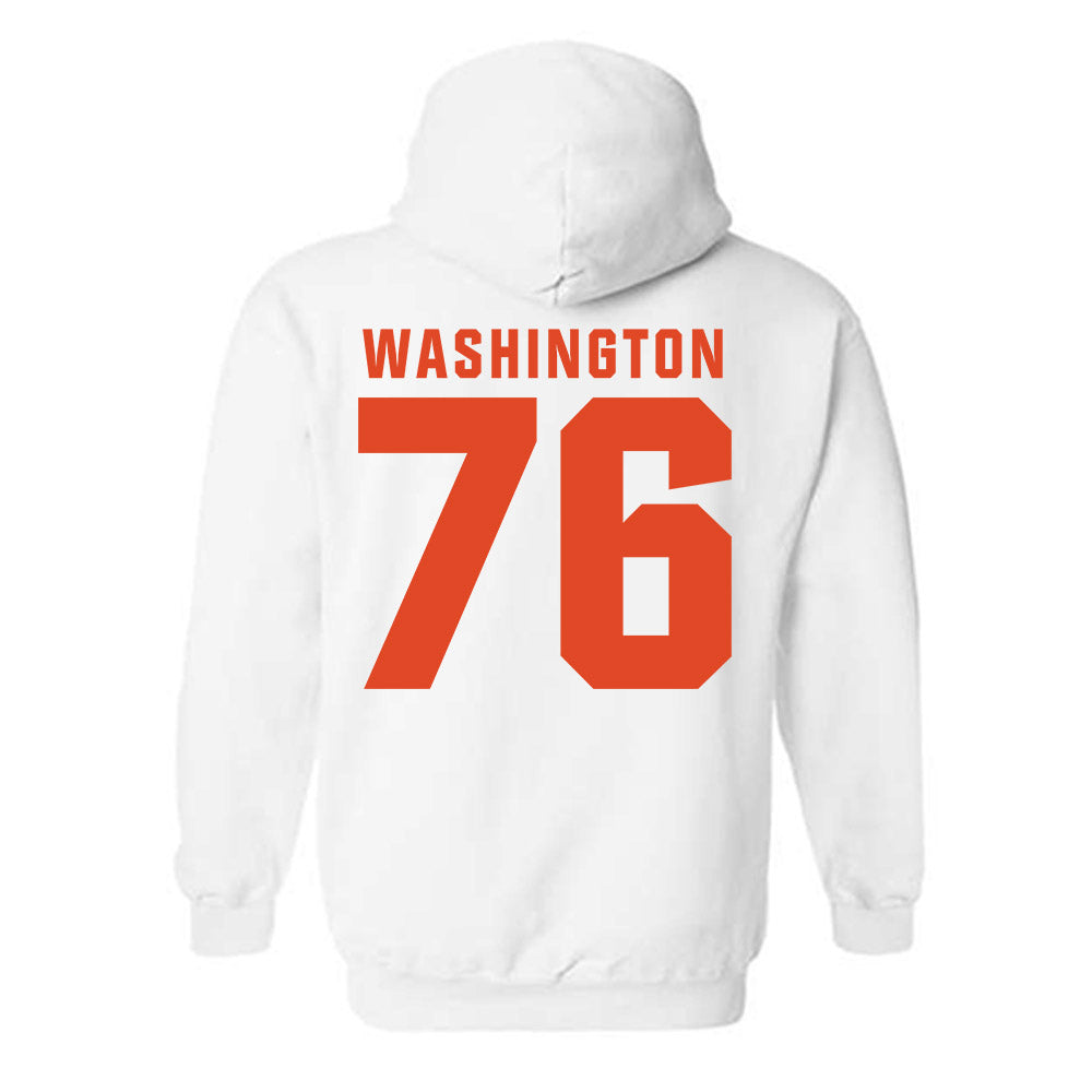 Syracuse - NCAA Football : Byron Washington - Classic Shersey Hooded Sweatshirt-1