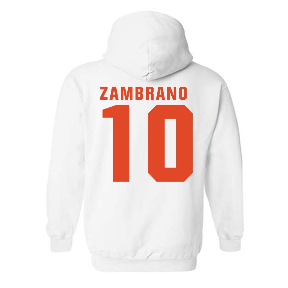 Syracuse - NCAA Men's Soccer : Carlos Zambrano - Classic Shersey Hooded Sweatshirt-1