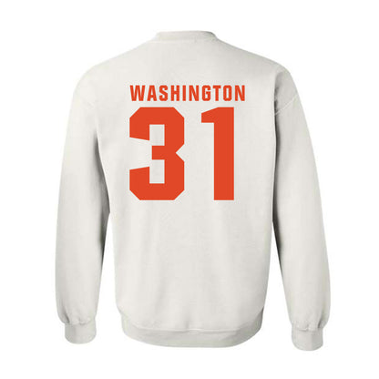 Syracuse - NCAA Football : Marcus Washington - Classic Shersey Crewneck Sweatshirt