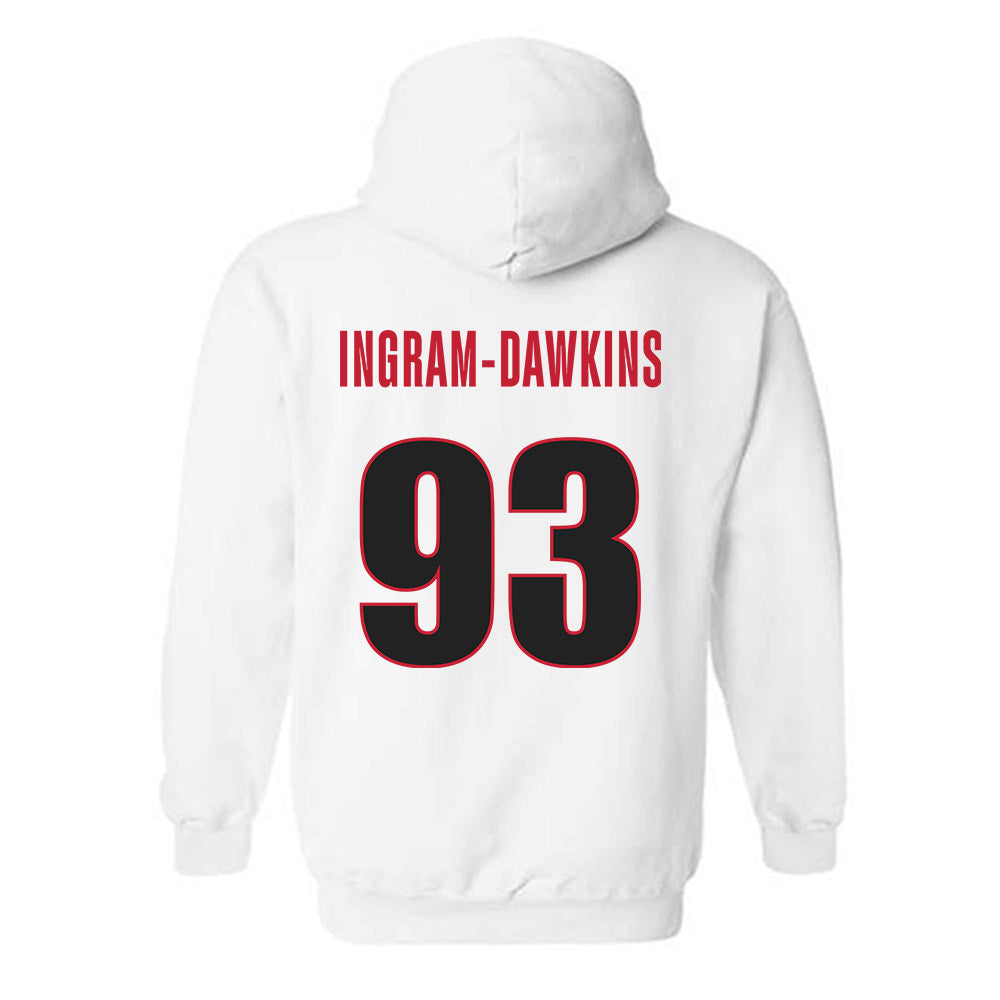 Georgia - NCAA Football : Tyrion Ingram-Dawkins - Classic Shersey Hooded Sweatshirt-1