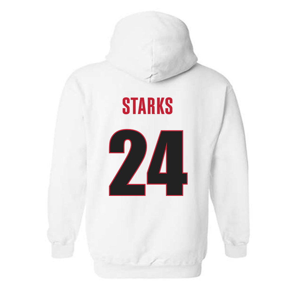 Georgia - NCAA Football : Malaki Starks - Classic Shersey Hooded Sweatshirt-1