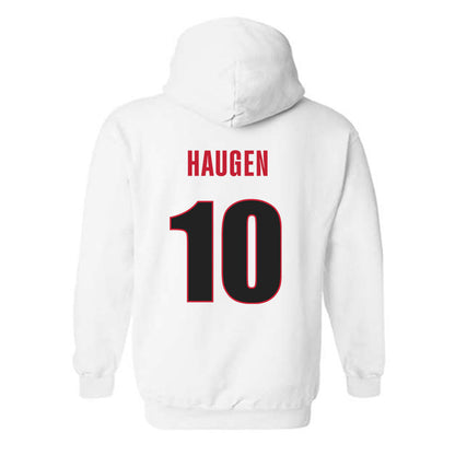 Georgia - NCAA Women's Volleyball : Estelle Haugen - Classic Shersey Hooded Sweatshirt-1