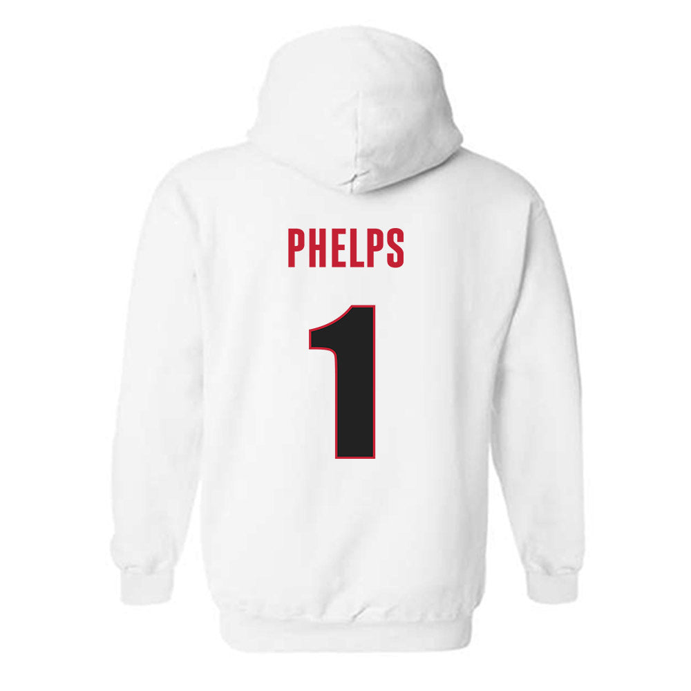 Georgia - NCAA Baseball : Tre Phelps - Classic Shersey Hooded Sweatshirt-1