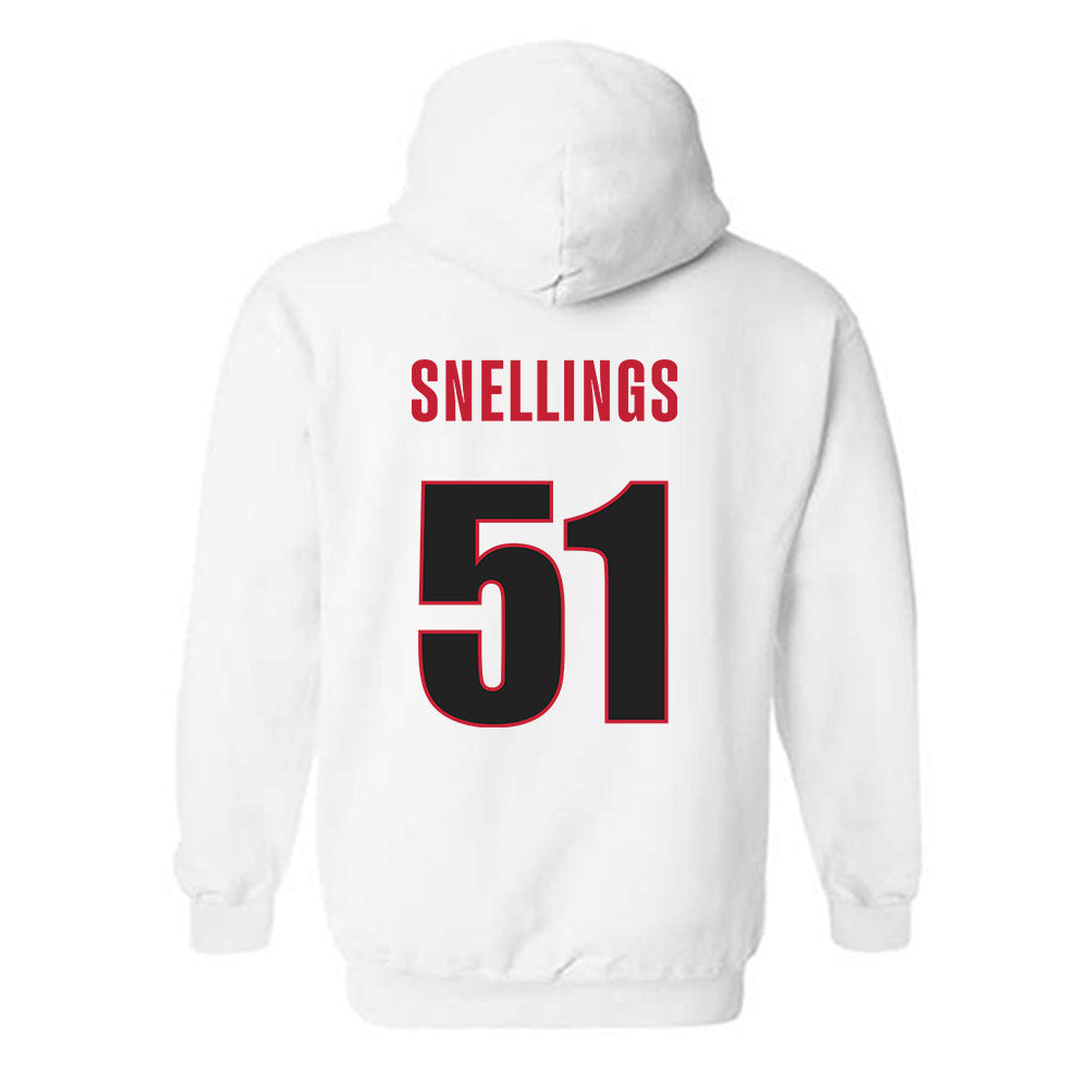 Georgia - NCAA Football : Will Snellings - Classic Shersey Hooded Sweatshirt-1