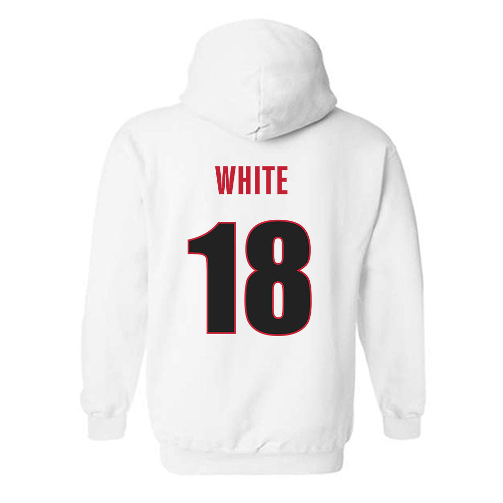 Georgia - NCAA Football : Sacovie White - Classic Shersey Hooded Sweatshirt-1