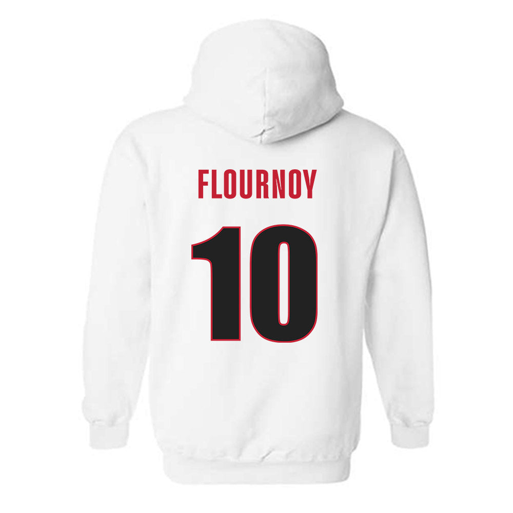 Georgia - NCAA Women's Basketball : De'Mauri Flournoy - Classic Shersey Hooded Sweatshirt-1