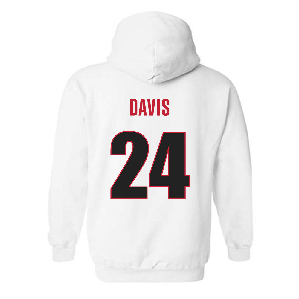 Georgia - NCAA Women's Basketball : Indya Davis - Classic Shersey Hooded Sweatshirt-1