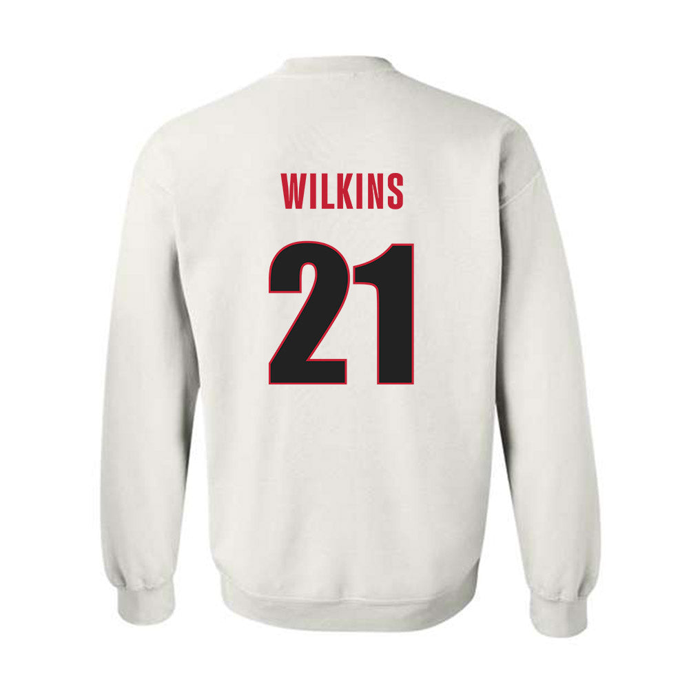 Georgia - NCAA Men's Basketball : Jake Wilkins - Classic Shersey Crewneck Sweatshirt-1