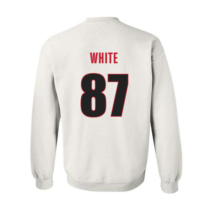 Georgia - NCAA Football : Jordan White - Classic Shersey Crewneck Sweatshirt-1