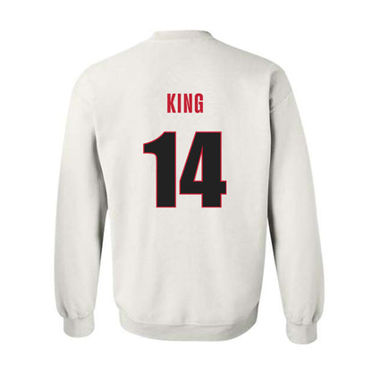 Georgia - NCAA Baseball : Trey King - Classic Shersey Crewneck Sweatshirt-1