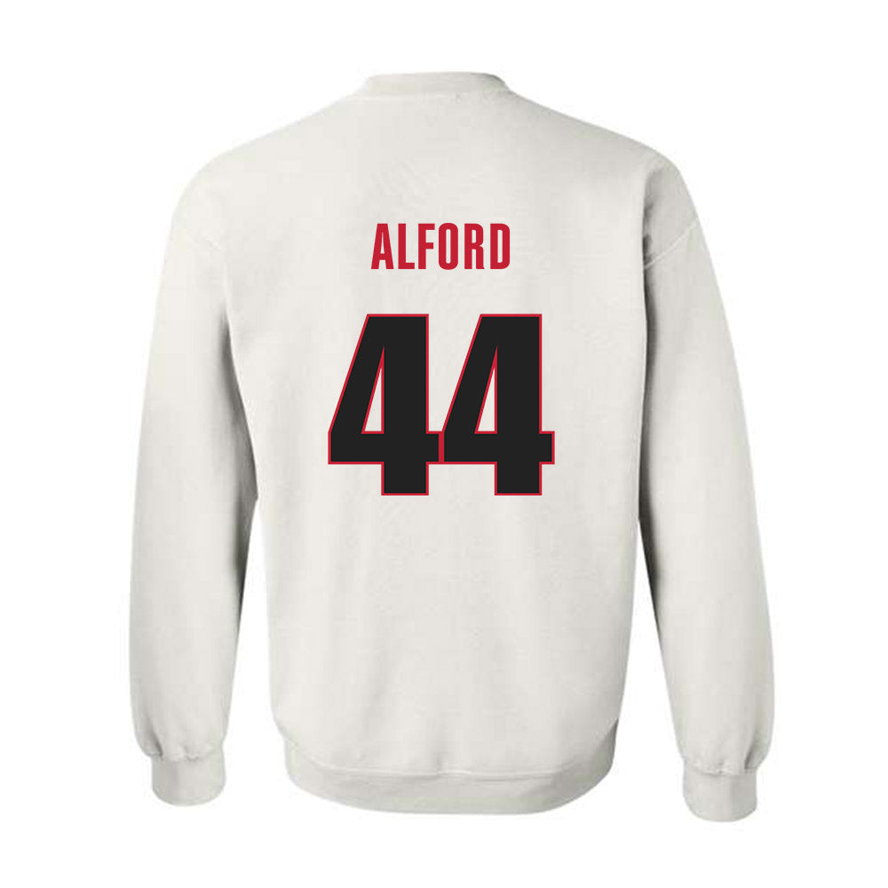 Georgia - NCAA Baseball : Slate Alford - Classic Shersey Crewneck Sweatshirt-1