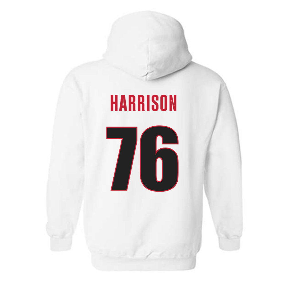 Georgia - NCAA Football : Marcus Harrison - Classic Shersey Hooded Sweatshirt-1