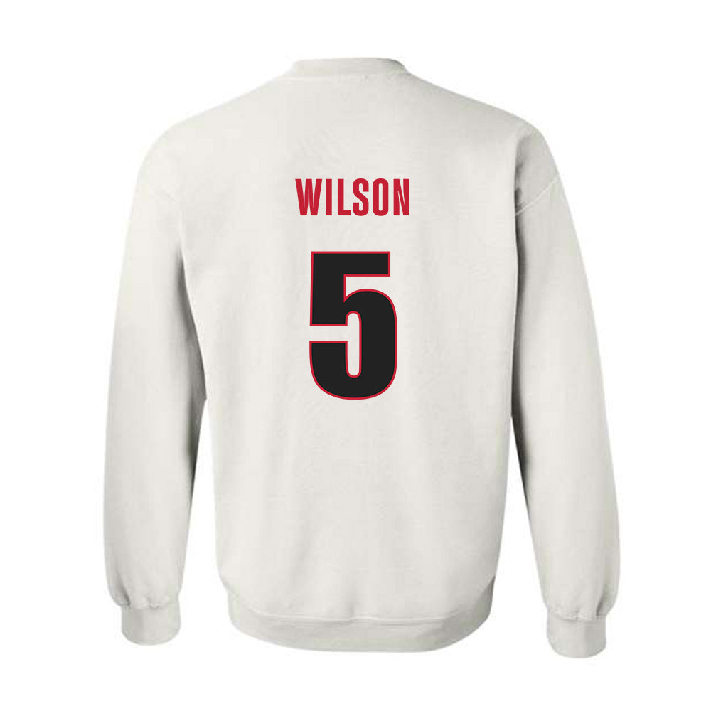 Georgia - NCAA Football : Raylen Wilson - Classic Shersey Crewneck Sweatshirt-1