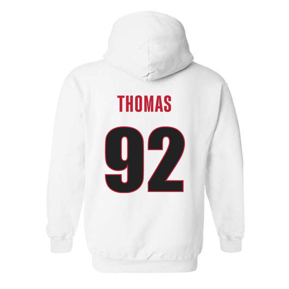 Georgia - NCAA Football : Jordan Thomas - Classic Shersey Hooded Sweatshirt-1