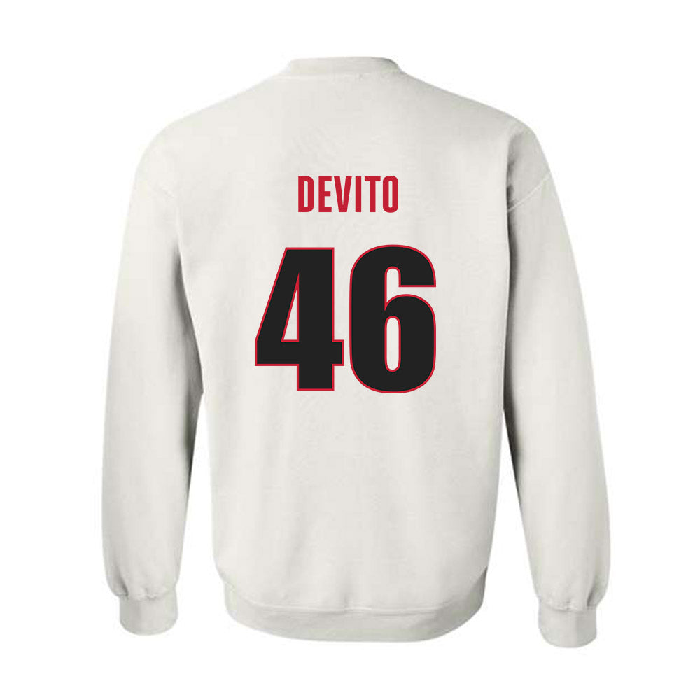 Georgia - NCAA Baseball : Zach DeVito - Classic Shersey Crewneck Sweatshirt-1