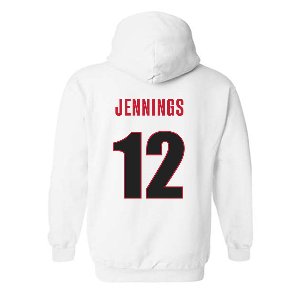 Georgia - NCAA Men's Basketball : Markel Jennings - Classic Shersey Hooded Sweatshirt-1