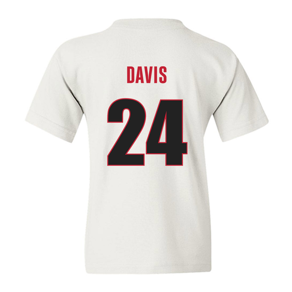 Georgia - NCAA Women's Basketball : Indya Davis - Classic Shersey Youth T-Shirt-1