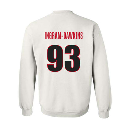 Georgia - NCAA Football : Tyrion Ingram-Dawkins - Classic Shersey Crewneck Sweatshirt-1