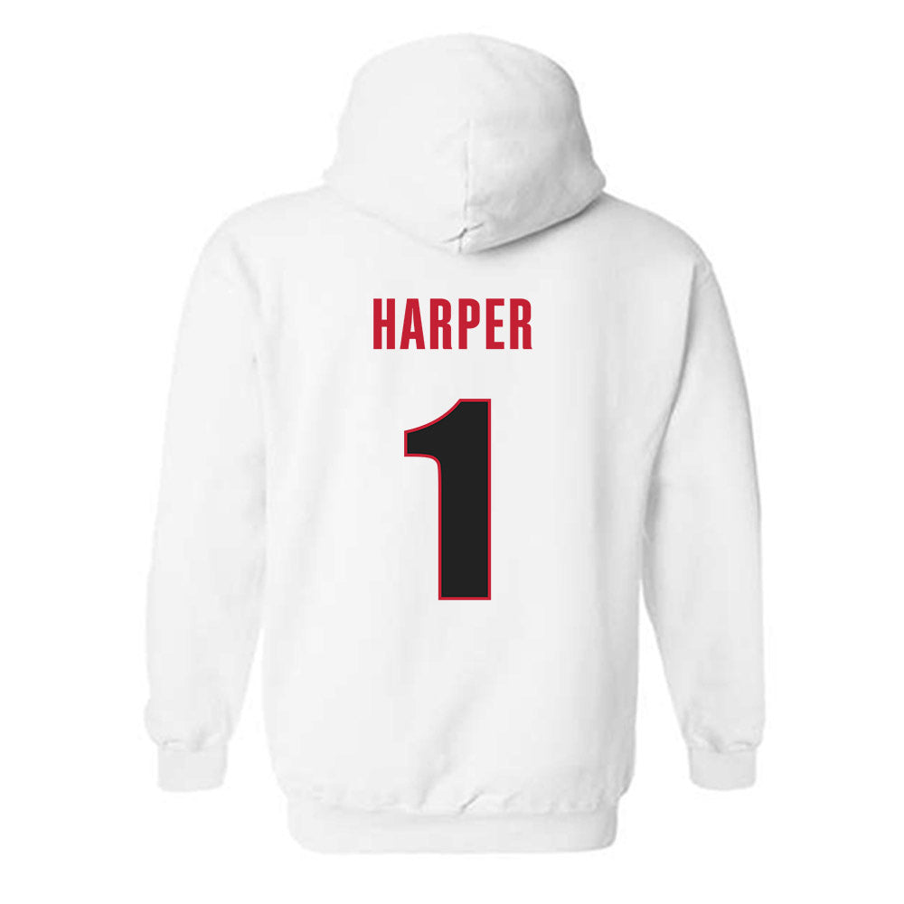 Georgia - NCAA Women's Volleyball : Victoria Harper - Classic Shersey Hooded Sweatshirt-1