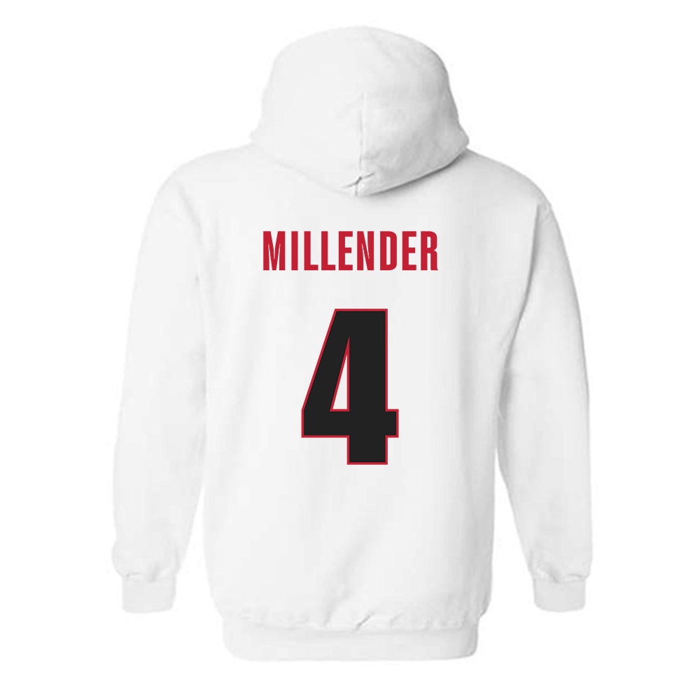 Georgia - NCAA Men's Basketball : Smurf Millender - Classic Shersey Hooded Sweatshirt-1