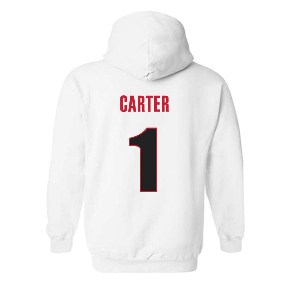 Georgia - NCAA Baseball : Dillon Carter - Classic Shersey Hooded Sweatshirt-1