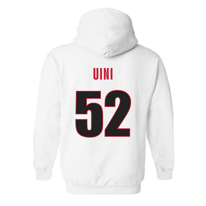 Georgia - NCAA Football : Michael Uini - Classic Shersey Hooded Sweatshirt-1