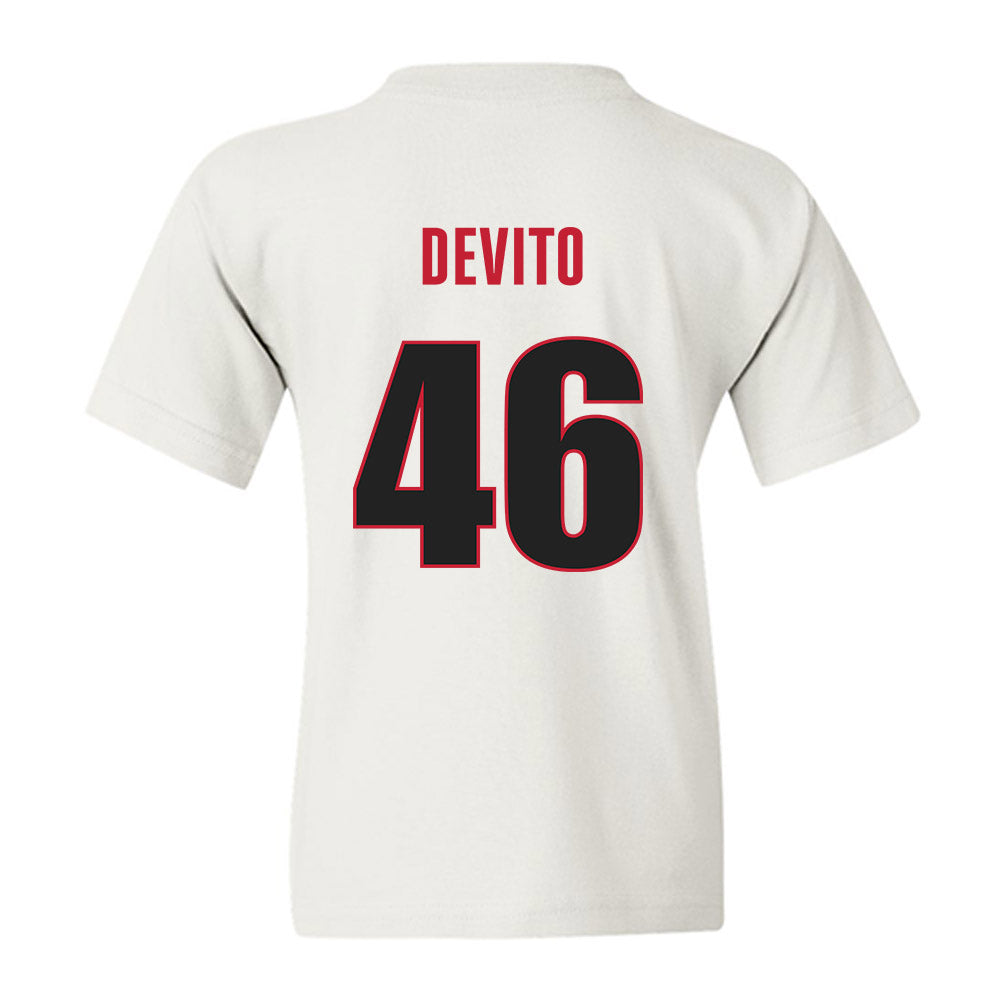 Georgia - NCAA Baseball : Zach DeVito - Classic Shersey Youth T-Shirt-1